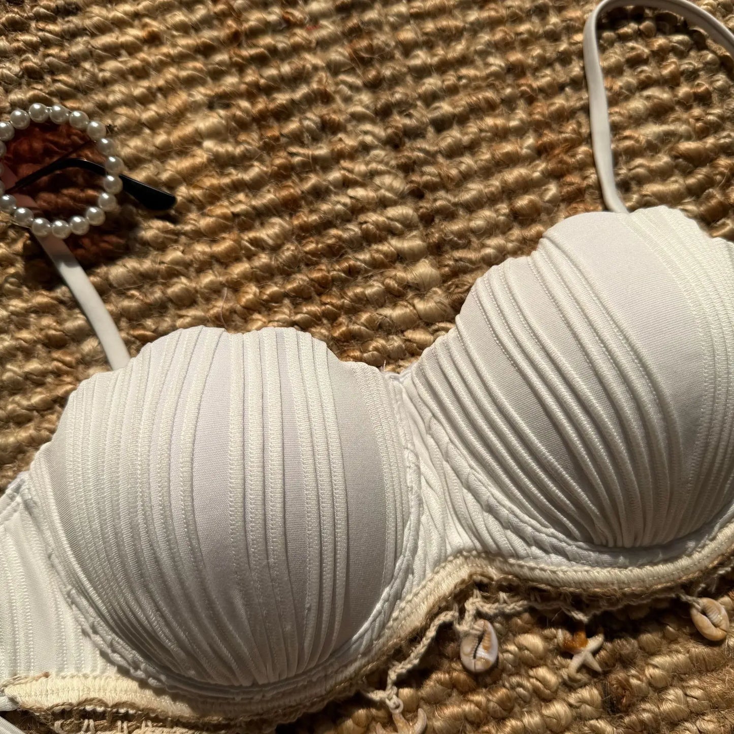 VigoBreviya 2025 Traje de baño de tiras sólidas para mujer Bikini sexy push up brasileño para mujer Traje de baño de playa para mujer Traje de baño de tanga de corte alto atado