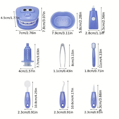 Juguetes Montessori para niños, interacción entre padres e hijos, para niñas y niños, dentistas, revisión de dientes, modelo de doctor, juego de rol, juguete de aprendizaje para bebés y niños.