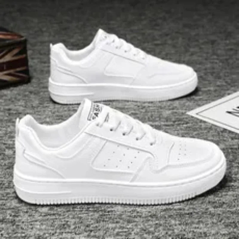 Zapatos de hombre Explosion, suela gruesa de cuero, pequeños zapatos blancos, zapatos de moda para hombre con zapatos de tabla de moda, zapatos casuales de calle