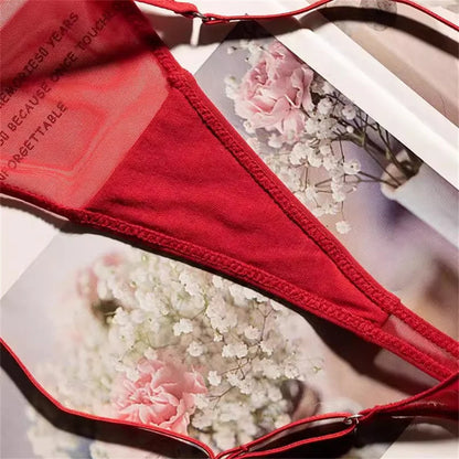 Tanga de mujer con abertura alta sin costuras, malla ultrafina, ropa interior sexy, gasa transparente, deportiva, fitness, talla grande