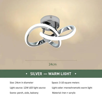 Lámparas de techo LED para pasillo, modernas y minimalistas, para sala de estar, balcón, entrada, escalera, decoración del hogar, accesorios LED brillantes.