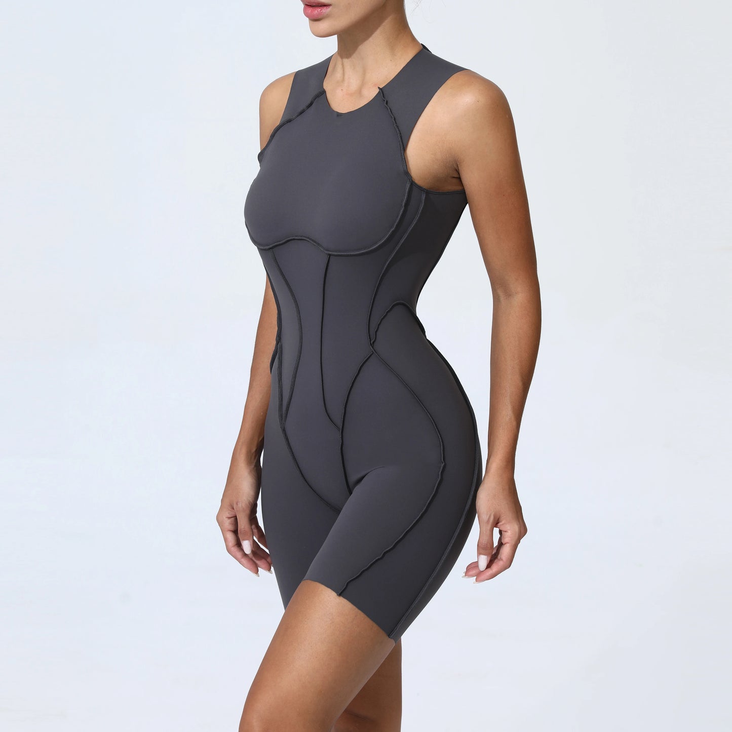 Mono deportivo acolchado para mujer, ropa deportiva para gimnasio, traje de fitness