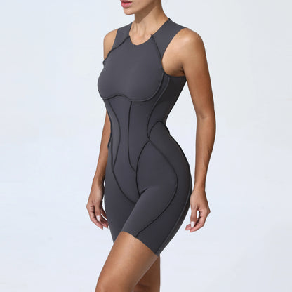 Mono deportivo acolchado para mujer, ropa deportiva para gimnasio, traje de fitness
