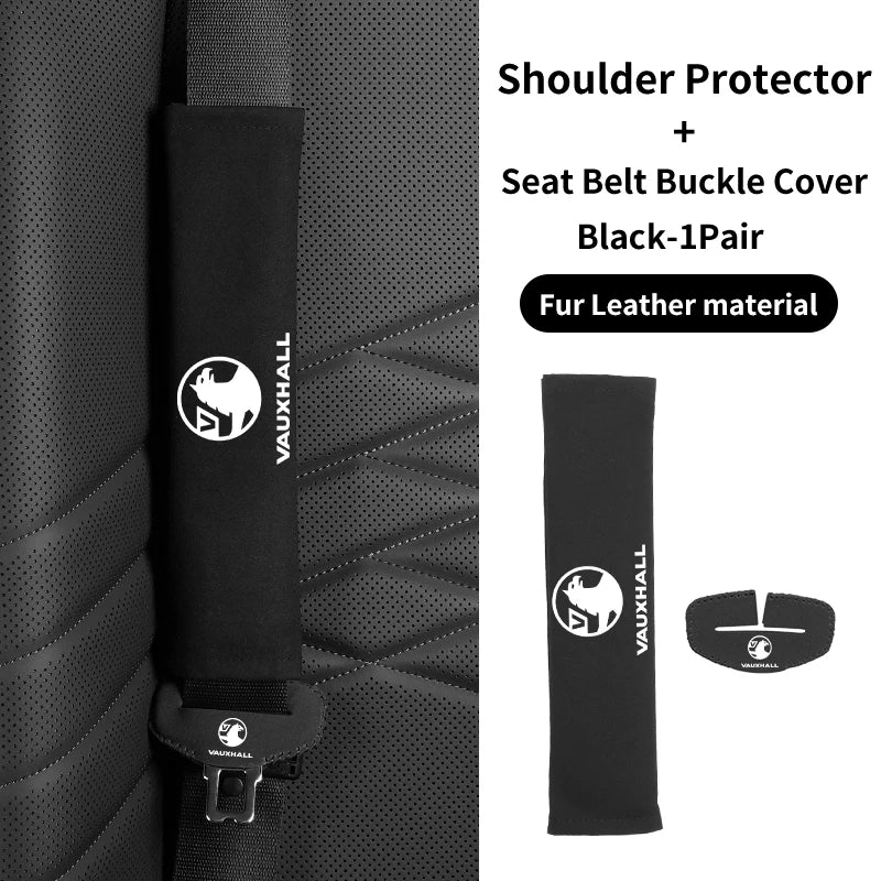 Funda de cinturón de seguridad de gamuza para interior de coche, para Vauxhall VXR, Dokker, Lodgy, Logan, Sandero, Duster, Stepway, decoración de coche, accesorios