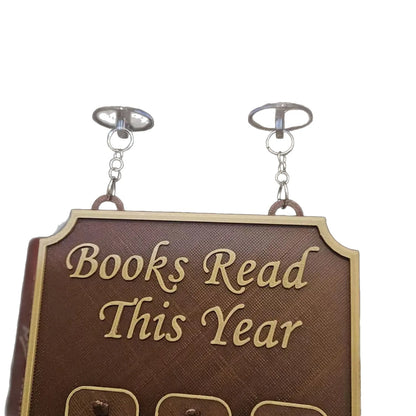 Estantería colgante, decoración de libros, tablero de registro de lectura, estantería colgante, decoración para festivales en el hogar, regalos