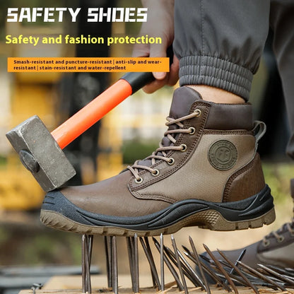 Los zapatos de seguridad para hombre son zapatos de trabajo resistentes a impactos, perforaciones, antiestáticos, antideslizantes, resistentes al desgaste y a las salpicaduras.