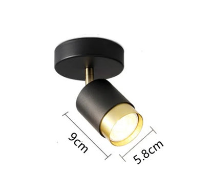 Lámpara de techo LED moderna para interiores, lámpara de araña blanca y negra, foco para sala de estar, dormitorio, comedor, pasillo, foco GU10