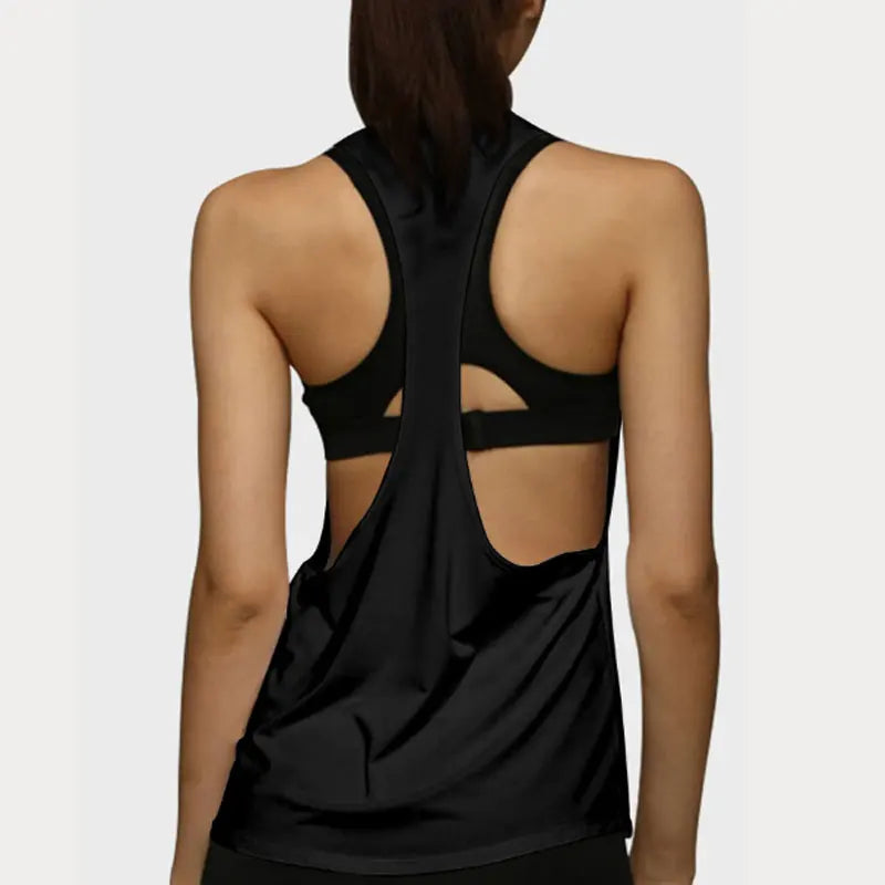 Chaleco deportivo para mujer, de secado rápido, ajustado, sin mangas, para correr