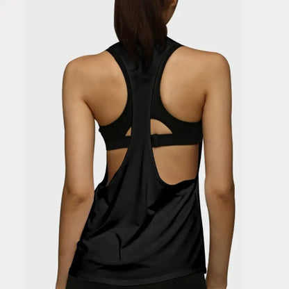 Chaleco deportivo para mujer, de secado rápido, ajustado, sin mangas, para correr