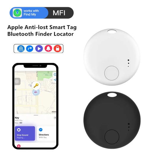 Etiquetas inteligentes Bluetooth Buscador de búsqueda Rastreador GPS antipérdida AirTag Work Find My APP Localizador de seguimiento Dispositivo de posicionamiento global
