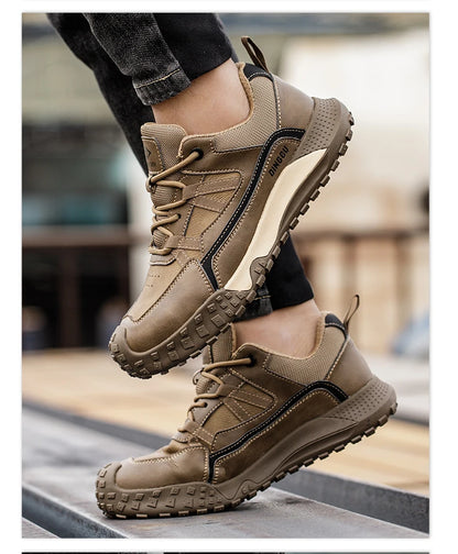 Zapatos de seguridad para hombre, zapatillas de trabajo, botas de seguridad indestructibles, zapatos ajustables con puntera de acero, zapatos deportivos de seguridad, dropshipping