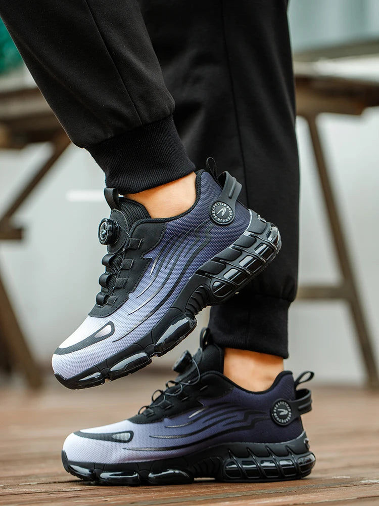 Work Safety Shoes Men Women Steel Toe Sneakers Air Cushion Indestructible Security Protection Safety Boots Size 47 48 Footwear