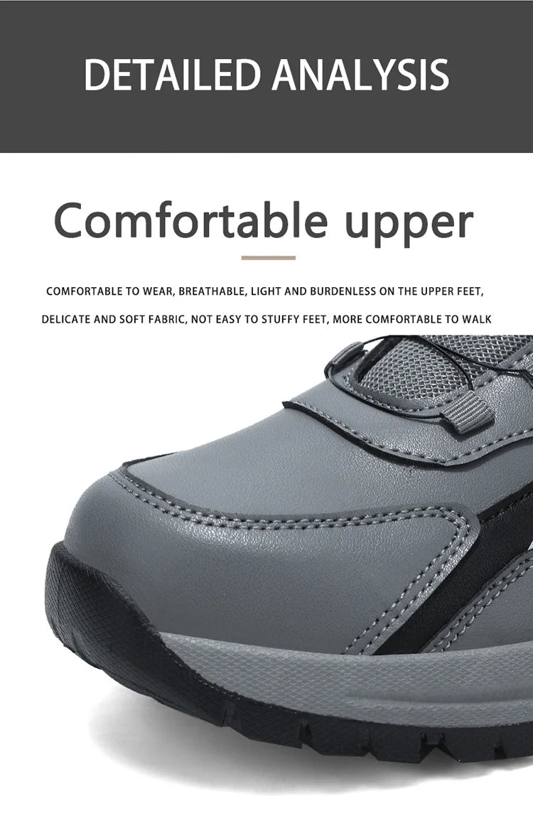 Botas de nieve para hombre, botas de senderismo cálidas y cómodas para invierno, zapatillas deportivas para hombre para exteriores, calzado deportivo impermeable, calzado de senderismo resistente al desgaste