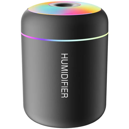 Mini humidificador de aire de 180 ml, difusor de aroma eléctrico USB, purificador de aceites esenciales, generador de niebla de aromaterapia, luces para coche, hogar y dormitorio.