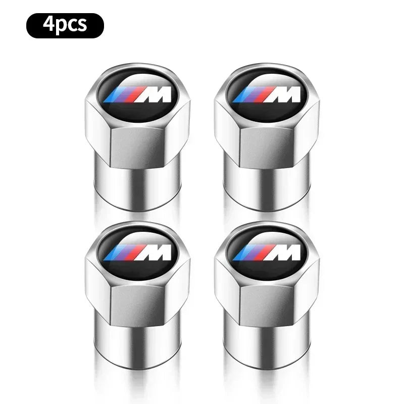 Juego de 4 tapas de válvula de aire para neumáticos de coche de metal para BMW M Performance E36 E60 E90 X2 X1 X3 X5 E46 E39 E70 M3 M5 M6