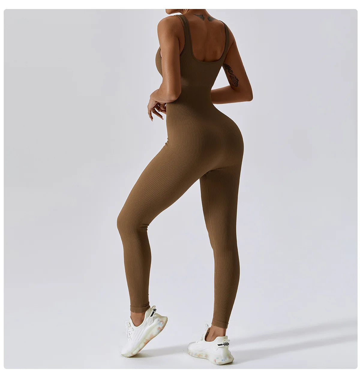 Traje de yoga de una pieza sin costuras de primavera, conjunto de entrenamiento de fitness para danza y tonificación abdominal, mono elástico, ropa deportiva de gimnasio con efecto push up