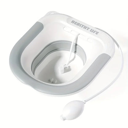 Lavabo de asiento plegable para mujeres embarazadas, ideal para el hogar, para el baño de glúteos, ginecológico, posparto y lactancia.