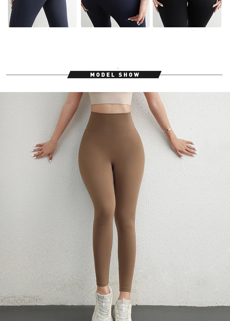 Leggings deportivas de cintura alta para niñas, de diseño clásico, material elástico de alta calidad y gran resistencia, ideales para yoga y otras actividades.  ¡Gran éxito de ventas!