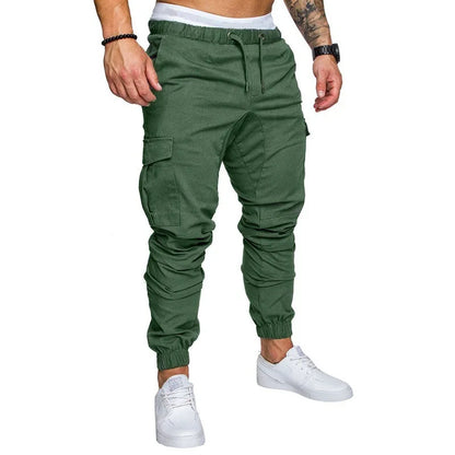 Pantalones deportivos finos de moda para hombre, pantalones casuales para correr, pantalones cargo de calle 2020, pantalones multibolsillos para hombre, pantalones deportivos para gimnasios y fitness para hombre.