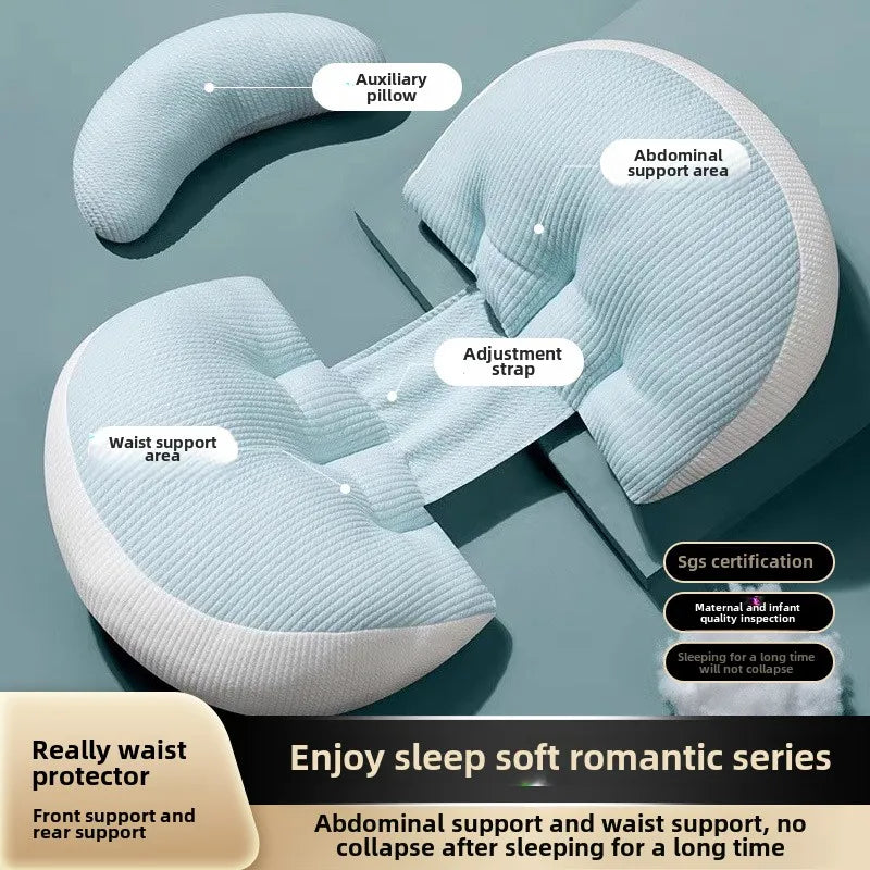 Almohada de cintura para maternidad, almohada de lactancia para embarazadas, ropa de cama para dormir para madres, almohadas corporales para embarazadas, accesorios de ayuda para el embarazo