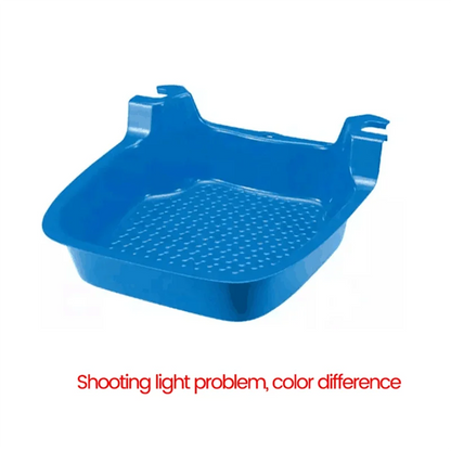 Bañera de pies antideslizante para piscinas elevadas y spas para lavarse los pies con arena. Se monta en la escalera de la piscina.