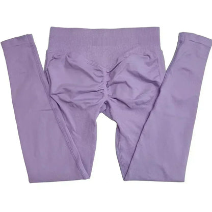 Leggings deportivas sin logo para mujer, efecto push-up, cintura baja, sin costuras, para gimnasio, yoga y entrenamiento.