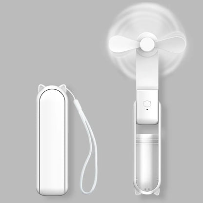 Ventilador portátil de diseño Hook, mini ventilador de mano, diseño único, ventilador de mano personal portátil, recargable por USB con potente turboventilador.