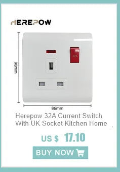 Adaptador de enchufe para electrodomésticos inteligentes Herepow Thailand, enchufe de pared USB doble estándar americano tipo C de 3,1 A con carga rápida.