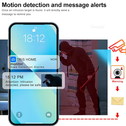 Cámara solar inalámbrica de 4 MP con sensor de movimiento, cámara IP WiFi HD 1440P, cámara de vigilancia CCTV con energía solar para exteriores