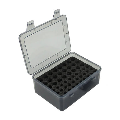 Organizador de pilas con capacidad para 54 pilas AA y AAA, caja para pilas, contenedor para garaje, dispensador organizador de cajones para el hogar.