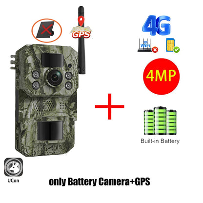 Cámara INQMEGA4G 2K 5MP con sensor de movimiento PIR, temporizador de disparo, visión nocturna, IP66, ideal para caza, senderismo, fauna silvestre, con batería y carga solar.