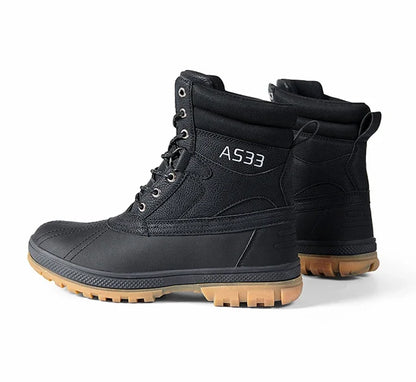 Botas de nieve de invierno para hombre, talla grande 47, para exteriores, para entrenamiento, trabajo, impermeables, antideslizantes, mantienen el calor en invierno.