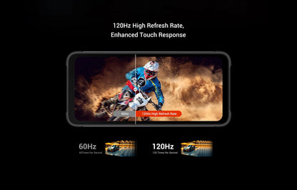 [Estreno mundial] Fossibot F112 PRO 5G Smartphone resistente, pantalla HD+ de 6,88", batería de 7150 mAh, 24 GB (8+16) + 256 GB, Android 14, cámara de 50 MP