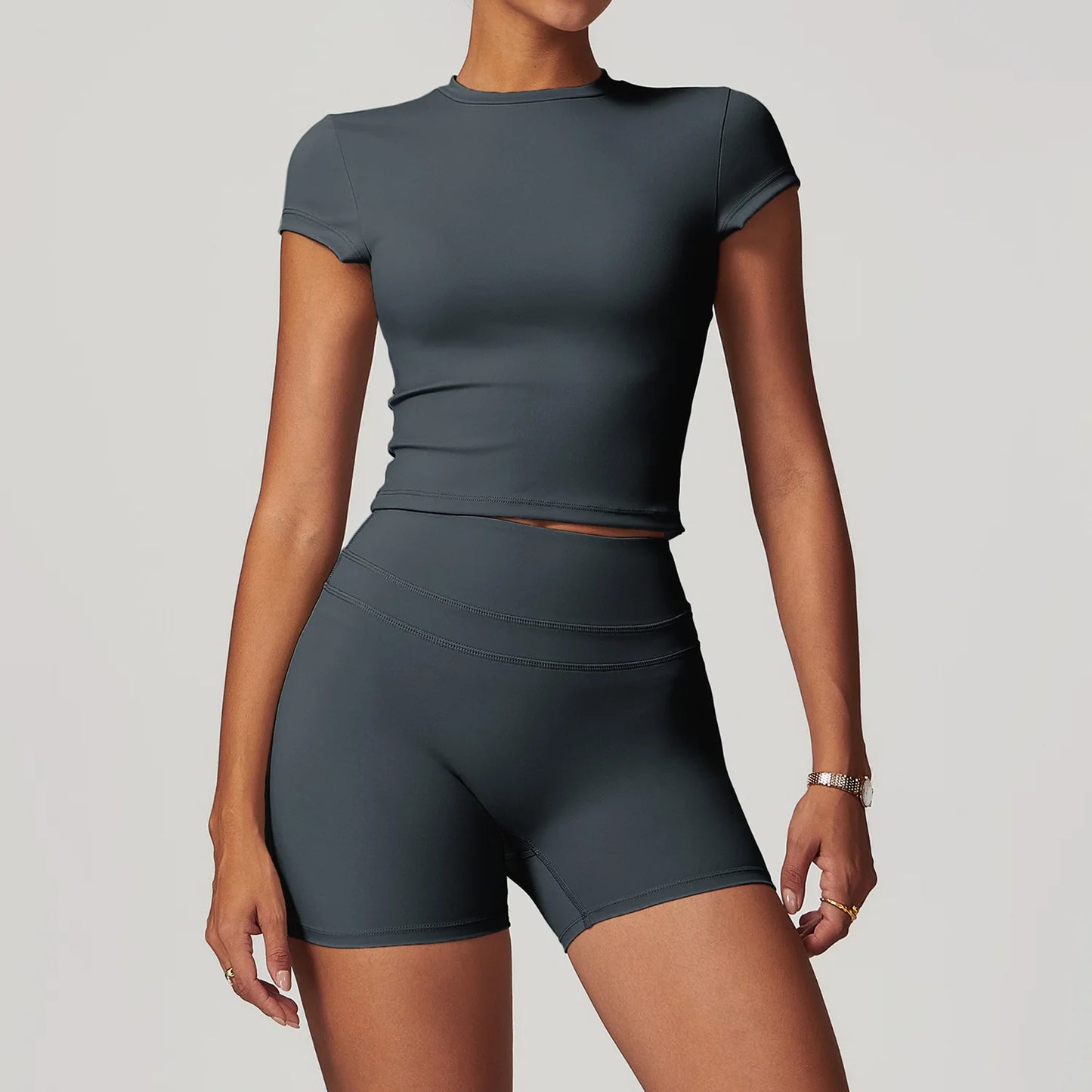 SWELTERING Conjunto de 2 piezas de ropa deportiva para mujer, conjunto de yoga, ropa deportiva para gimnasio, trajes de yoga, conjunto de fitness, chándales, sujetador deportivo, leggings para gimnasio