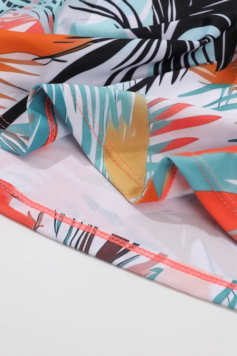 VigoJany 2025 Traje de baño brasileño de dos piezas con estampado sexy de talla grande para mujer, tankini con tirantes y escote en V, traje de baño grande para playa