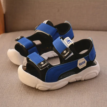 Sandalias descalzas de verano para niños, zapatos de playa de suela suave, protección antipatadas, sandalias funcionales para niños pequeños