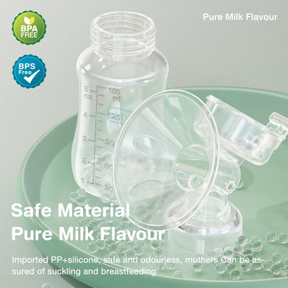 Extractor de leche MAMIJOY con pezón para bebé, extractor de leche de succión manual, extractores de leche, biberón, suministros posparto, sin BPA