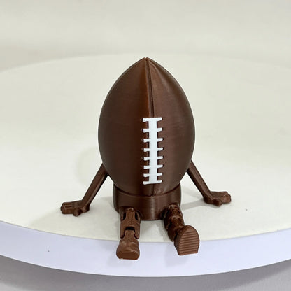 Figura de balón deportivo en miniatura de baloncesto, fútbol, béisbol y voleibol con patas articuladas, minidecoración para estanterías y escritorios.