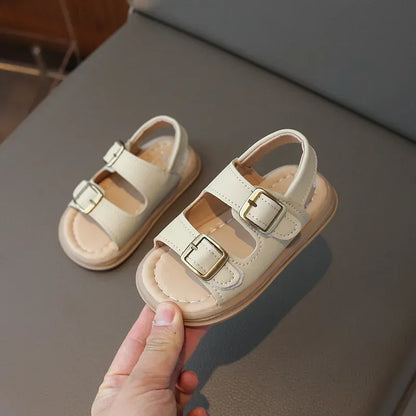 Sandalias para niños y niñas de verano 2024, nuevas, de estilo coreano, cómodas, de suela suave, informales, bonitas, para la playa.