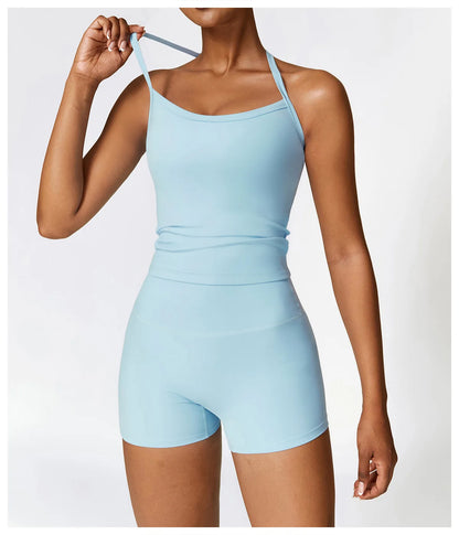 2PCS Seamless Yoga Set Women Workout Set Sportswear Gym Clothing Fitness Long Sleeve Crop Top High Waist Leggings Sports Suits