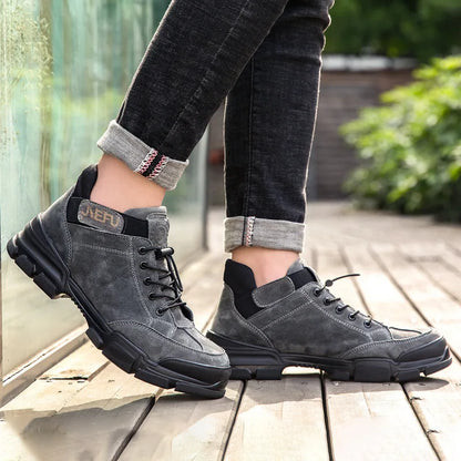 Work Sneakers Men Safety Shoes Steel Toe Cap Anticollision Fashion Outdoor Plus Size