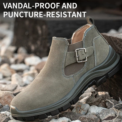 Zapatos de seguridad de moda con puntera de acero para hombre, zapatillas de trabajo, tenis de seguridad, protección industrial para los pies. Originales.