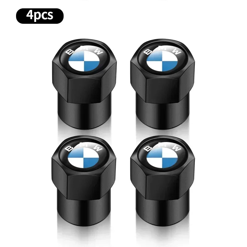 4 tapas de válvula de aire de metal para neumáticos de coche, cubiertas de vástago para BMW E36, E39, E46, E60, E90, E90, F10, F30, G20, G21, G30, G11, F15, X5, accesorios.