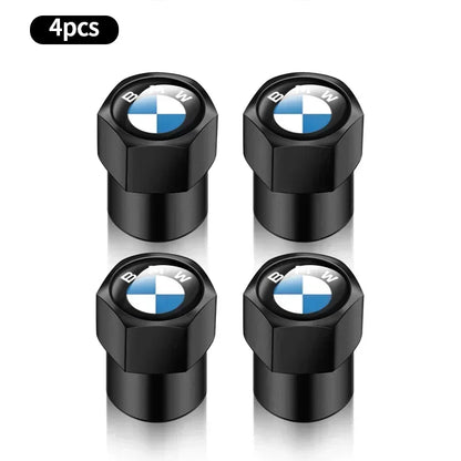 4 tapas de válvula de aire de metal para neumáticos de coche, cubiertas de vástago para BMW E36, E39, E46, E60, E90, E90, F10, F30, G20, G21, G30, G11, F15, X5, accesorios.