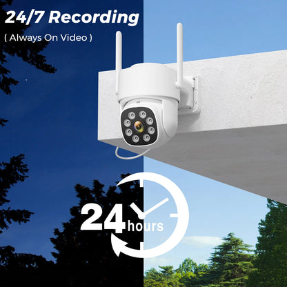 Cámara solar BESDER 4G con tarjeta SIM, 4MP, AOV, grabación de vídeo 24/7, batería de 9000mAh, detección humana, cámara IP de videovigilancia iCSee