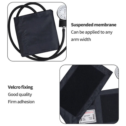 Monitor de presión arterial manual, esfigmomanómetro diastólico de doble cara, estetoscopio médico, esfigmomanómetro con brazalete para el hogar