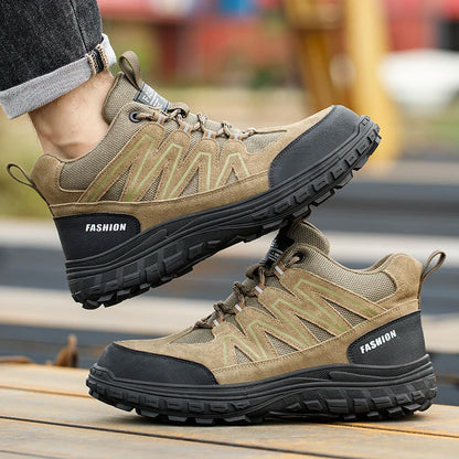 Calzado de seguridad para hombre, zapatos de trabajo con puntera de plástico antiaplastamiento y antiperforación, aislantes, para exteriores, informales, botas de protección laboral, calzado seguro.