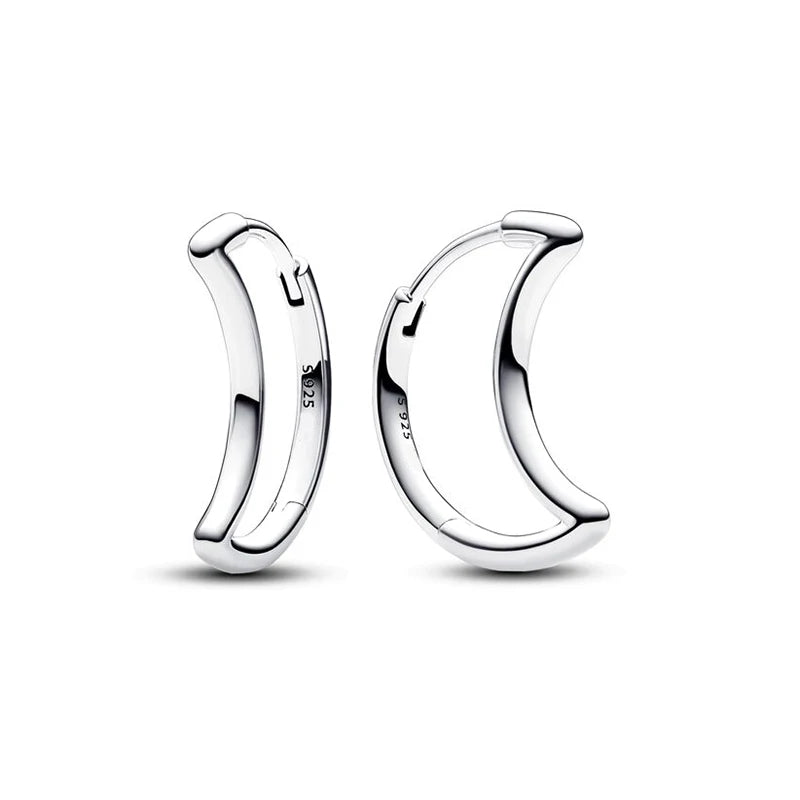 Pendientes de plata 925 con forma de corazón infinito y lazo brillante, originales, para mujer, regalo, joyería fina, 2025