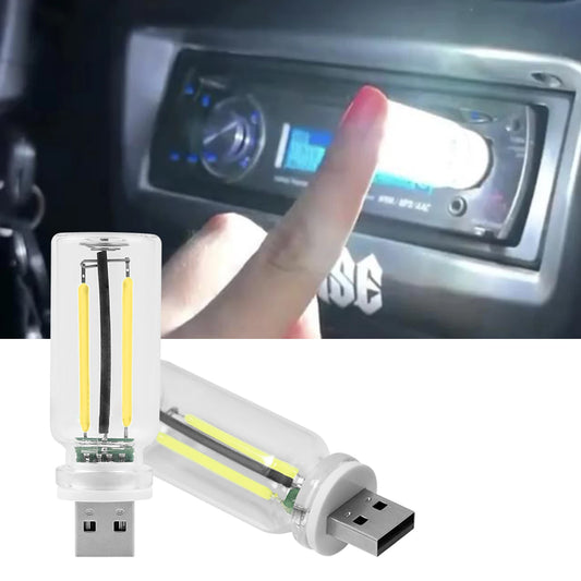 Luz nocturna USB con atenuación táctil, bombilla LED incandescente de filamento, iluminación interior de coche, lámpara de ambiente para sala de fiestas y coche.