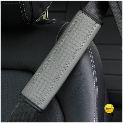 Accesorios para el coche Cinturón de seguridad de cuero PU Cinturón de seguridad Funda de hombro Protección transpirable Almohadilla acolchada para cinturón de seguridad Acceso interior del automóvil